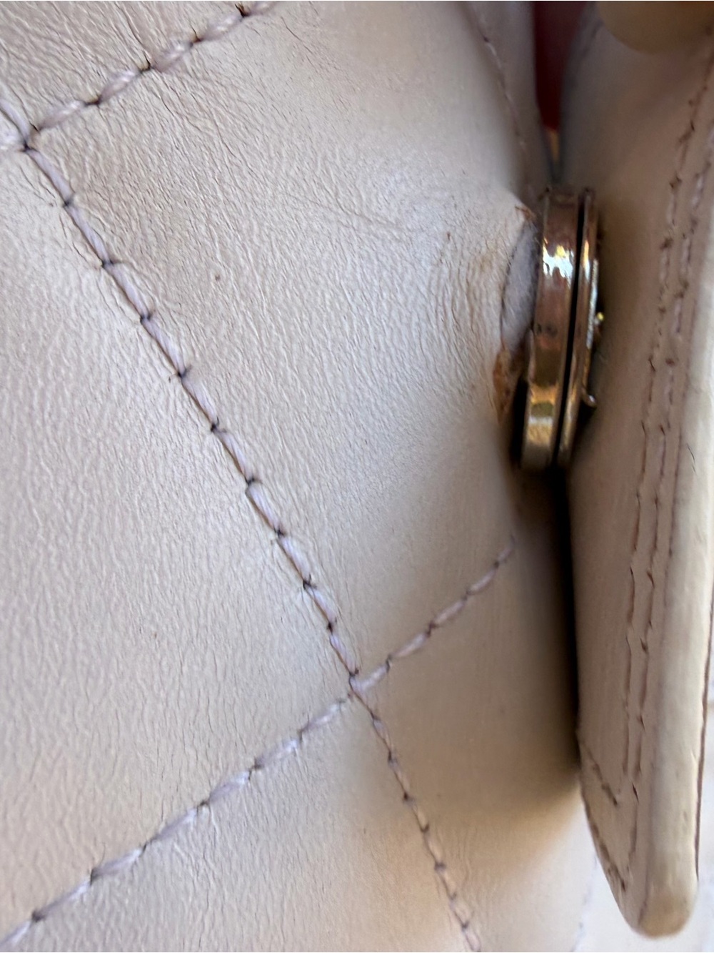 Burberry White Quilted hobo Shoulder Bag with Silver Hardware*Read Description - Picture 7 of 16